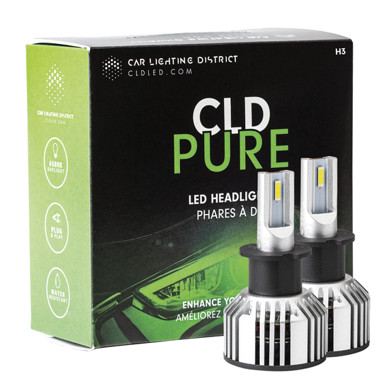 CLD CLDPEH3 - CLD PURE H3 LED Conversion Kit 6500K (2) - RACKTRENDZ