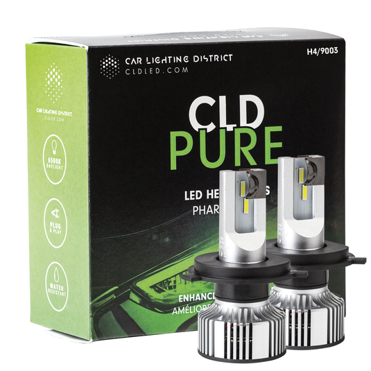 CLD CLDPEH4 - CLD PURE H4 LED Conversion Kit 6500K (2) - RACKTRENDZ