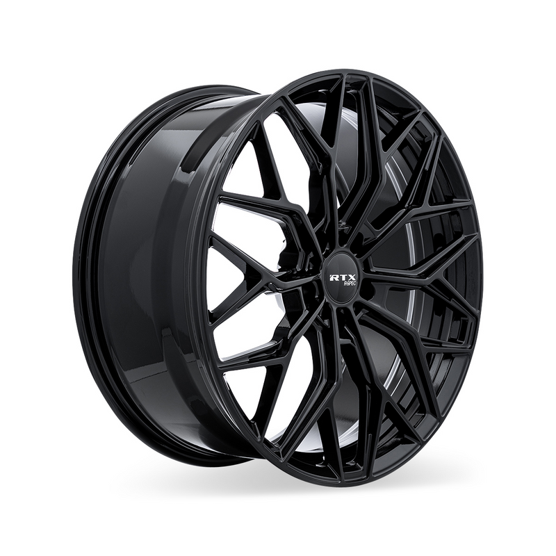 Load image into Gallery viewer, RTX® (R-Spec) • 083182 • RS02 • Gloss Black • 19x8.5 5x114.3 ET38 CB73.1
