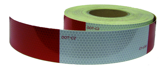 REFLECTIVE TAPE 6" RED 6" SILVER 2" WIDE 150FT ROLL - RACKTRENDZ