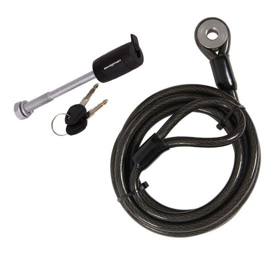 Swagman 64031 - 1/2" Locking Hitch Pin & Cable - RACKTRENDZ