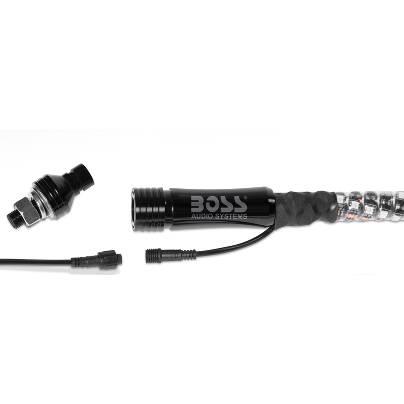 Load image into Gallery viewer, Boss WP6 - 72 Inch 360° RGB Led Wrapped Whip - RACKTRENDZ
