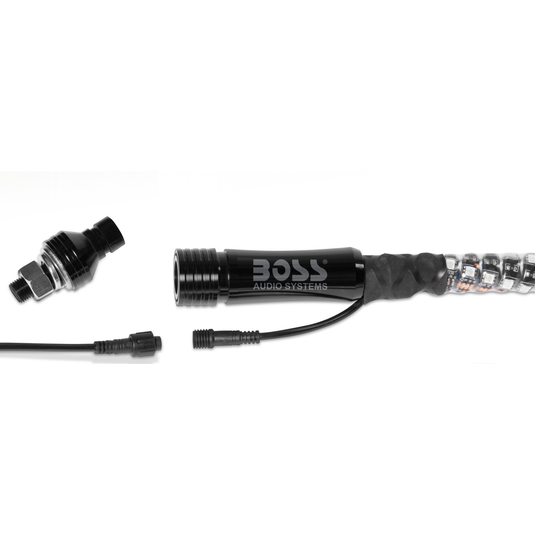 Boss WP6 - 72 Inch 360° RGB Led Wrapped Whip - RACKTRENDZ