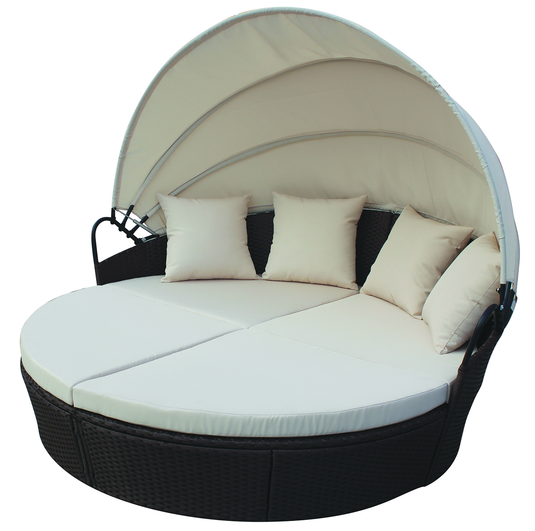 Willion WR-L011NBR - Day Bed With Roof Brown/Beige - RACKTRENDZ