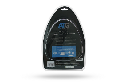 ATG ATG8-AGU - ATG Audio 8 Gauge Soft-Touch Amp Kit w/ AGU Fuseholder - RACKTRENDZ
