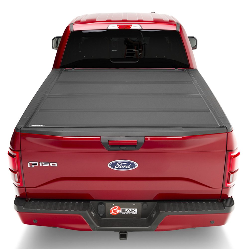 Load image into Gallery viewer, BAK® • 448440 • BakFlip MX4 • Premium Folding Tonneau Cover • Toyota Tundra 5&#39;7&quot; 07-23 without Trail Special Edition Storage Boxes - RACKTRENDZ
