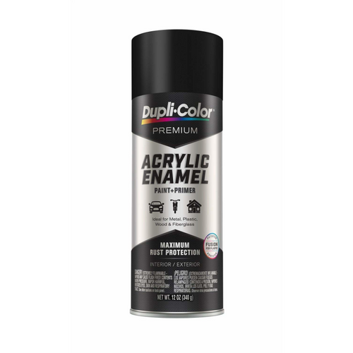 Dupli-Color CDA1605-6 - Black Acrylic Enamel Paint (6 Units) 340g - RACKTRENDZ