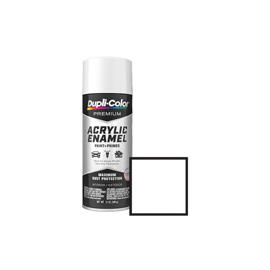 Dupli-Color CDA1670 - Gloss White Acrylic Enamel Paint, aerosol - RACKTRENDZ