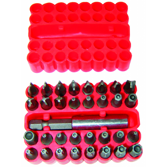 Rodac H15A565 - Safety Magnetic Bit Set with Hole (33 Pcs) - RACKTRENDZ