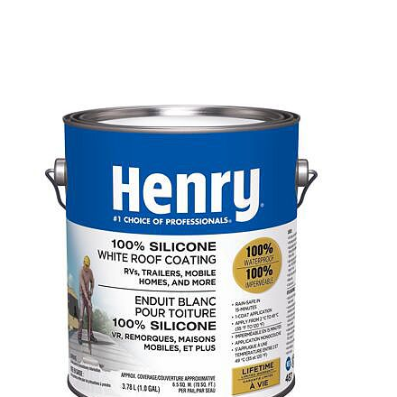 Henry Company HE487660 - Henry® 487 100% Silicone White Roof Coating 3.78L - RACKTRENDZ