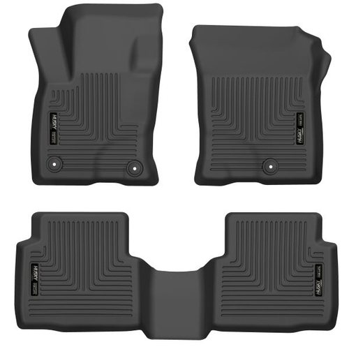 Husky Liners® • 95721 • WeatherBeater • Floor Liners • Black • Front & 2nd row • Ford Escape 20-21 - RACKTRENDZ
