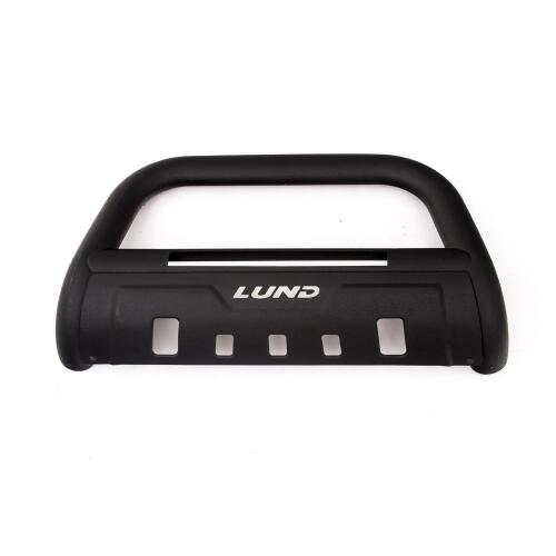 Lund 47121201 - 3.5" Black Steel Bull Bar with Integrated LED Light Bar and with skid plate for Chevrolet Silverado 2500 20-22 - RACKTRENDZ