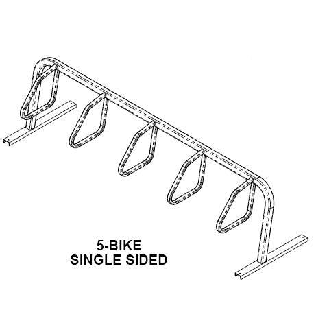 Saris City 5 Bike Single Side Rack (Free Standing/Flange Mount) - RACKTRENDZ