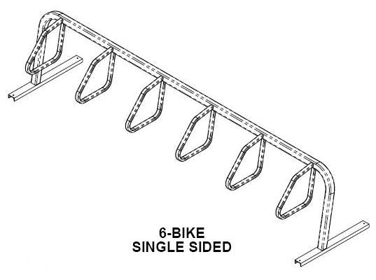 Load image into Gallery viewer, Saris City 6 Bike Single Side Rack (Free Standing/Flange Mount) - RACKTRENDZ
