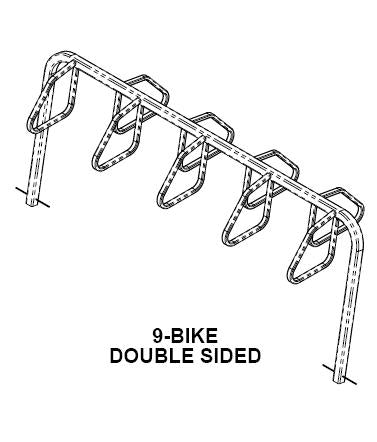 Load image into Gallery viewer, Saris City 9 Bike Double Side Rack - RACKTRENDZ
