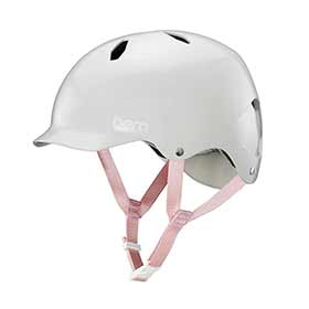 bern bike helmet womens Bern Satin Grey Brighton Eps Womens Cycling Helmet