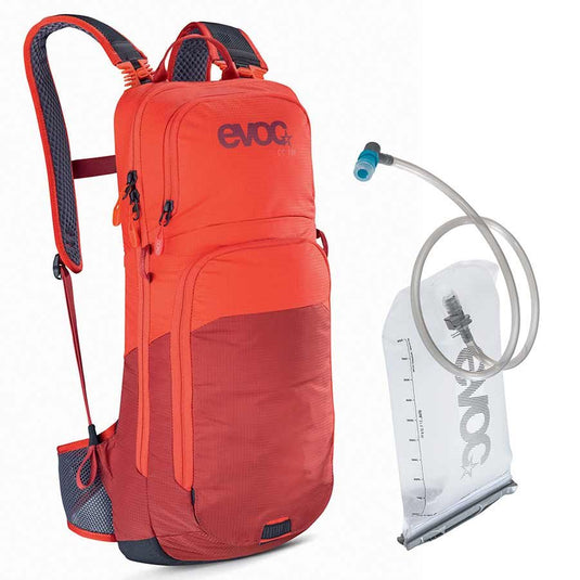 EVOC CC 10L + 2L Bladder Backpack, Orange/Chili Red - RACKTRENDZ