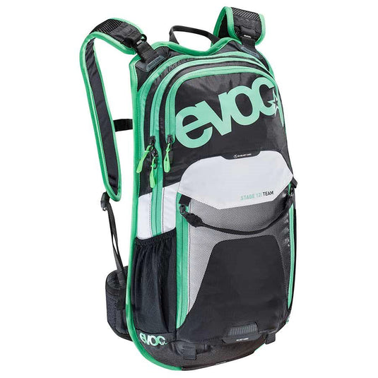 EVOC Stage 12L Technical Performance Backpack, Black/White/Green - RACKTRENDZ