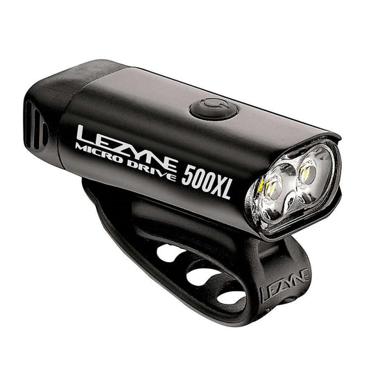 Lezyne Micro Drive 500XL Bike Light + Strip Drive, Black - RACKTRENDZ