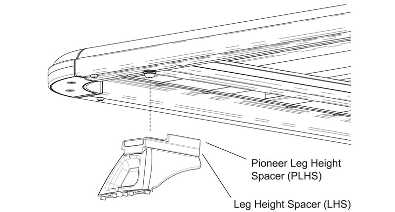 Load image into Gallery viewer, Rhino Rack Pioneer Leg Height Spacers - RACKTRENDZ
