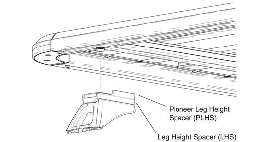 Rhino Rack Pioneer Leg Height Spacers - RACKTRENDZ
