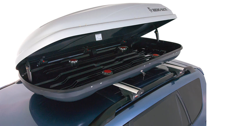 Load image into Gallery viewer, Rhino Rack RMF440 Master Fit Roof Cargo Box 440L, Silver - RACKTRENDZ
