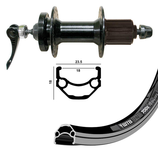 WTB DX18 QR Rim and Disc 700C / 29''