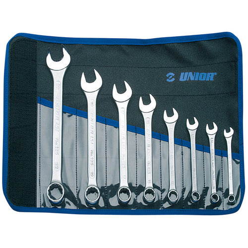 Unior Tools Set of combination wrenches, short type in bag