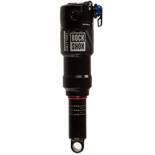 RockShox, Deluxe Ultimate C2, Rear shock, 185x52.5, Shaft Eyelet: Trunnion, Body Eyelet: Standard, 4 Neg/0 Pos Tokens, Reb55/Comp30, Lockout 4