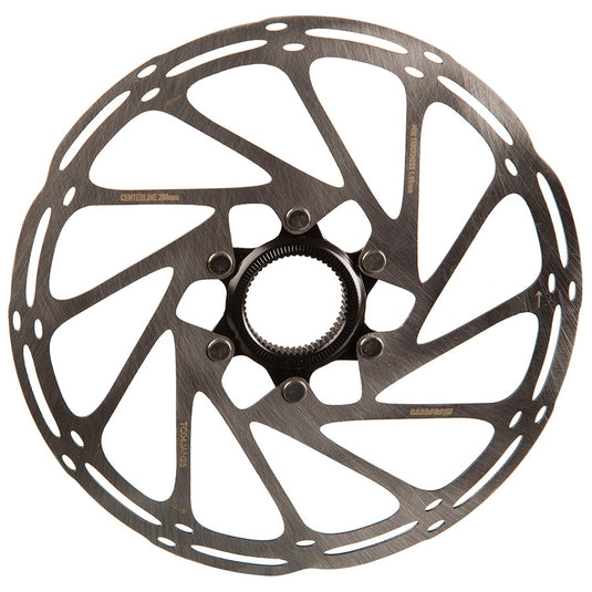 SRAM, Centerline CenterLock Black, 200mm, Center Lock