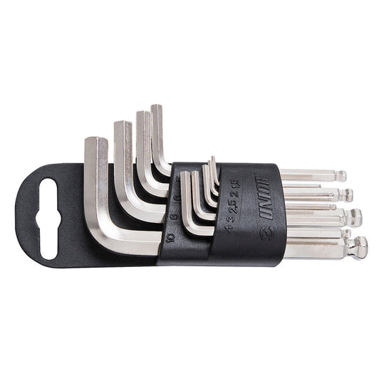 Unior Tools Set of ball-end hex wrenches on plastic clip