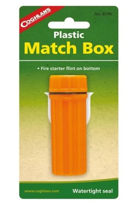 2446 - COGHLANS - PLASTIC MATCH BOX UPC: 056389087460