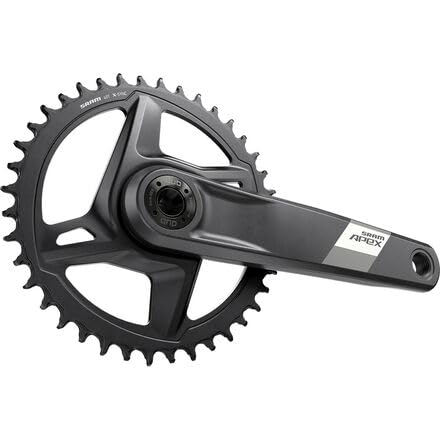 SRAM, Apex D1, Crankset, Speed: 12, Spindle: 28.99mm, BCD: Direct Mount, 40, Dub, 172.5mm, Black, Road Disc - RACKTRENDZ