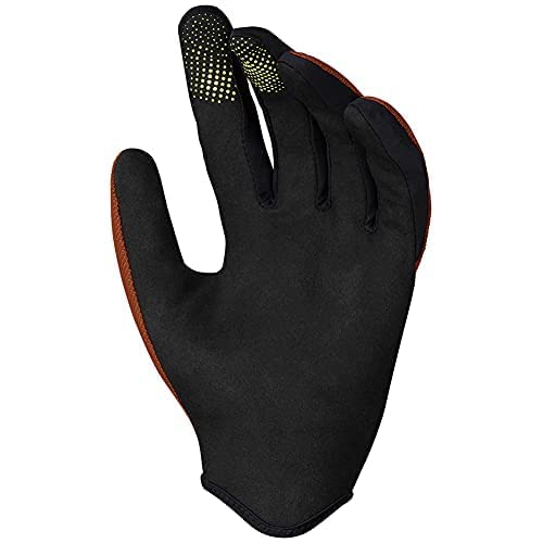 IXS Unisex Carve Gloves - Silicone Grippers and Slip on Design with Touchscreen/Biking/Hiking Compatible (Burnt Orange/XX-Large) - RACKTRENDZ