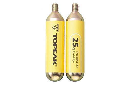Topeak CO2 Cartridges 25g Threaded Twin Pack - One Colour , 25gms - RACKTRENDZ