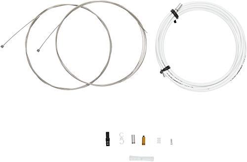 Jagwire Sport Shift XL Unisex Adult Shift Cable and Sleeve Kit, White, One Size - RACKTRENDZ