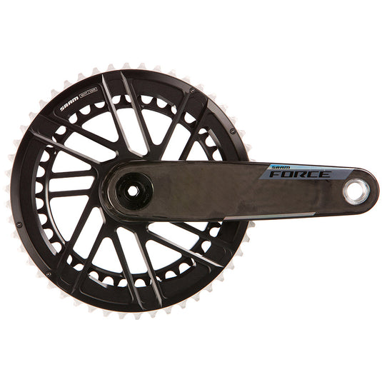 SRAM, Force 2x E1, Crankset, Speed: 12, Spindle: 28.99mm, BCD: Direct Mount SRAM 8 Bolt, 50/37, DUB, 170mm, Black, Road