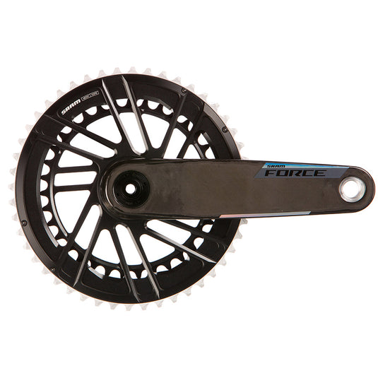 SRAM, Force 2x E1, Crankset, Speed: 12, Spindle: 28.99mm, BCD: Direct Mount SRAM 8 Bolt, 48/35, DUB, 175mm, Black, Road