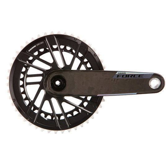 SRAM, Force 2x E1, Crankset, Speed: 12, Spindle: 28.99mm, BCD: Direct Mount SRAM 8 Bolt, 46/33, DUB, 170mm, Black, Road