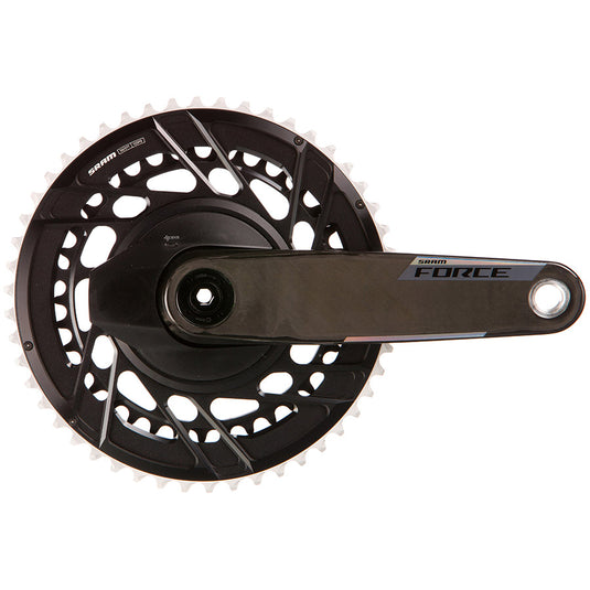 SRAM, Force 2x Powermeter E1, Power Meter Crankset, Speed: 12, Spindle: 28.99mm, BCD: Thread Mount, 50/37, DUB, 170mm, Black, Road