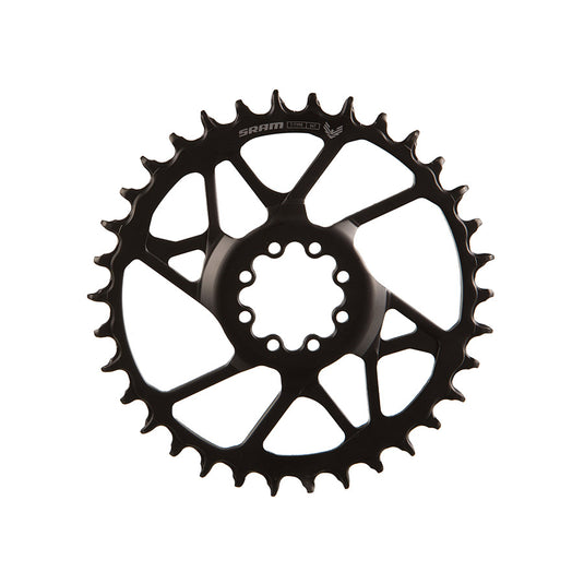 SRAM, S1000 Steel 8 Bolt, Chainring, Teeth: 34, Speed: 12, BCD: Direct Mount, Bolts: 8, Steel, Black