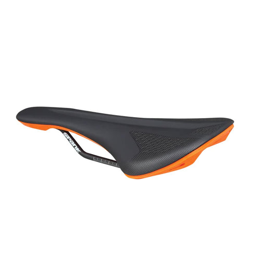 Spank Spike 160 Unisex Adult Mountain Bike Saddle Black/Orange 263 x 140 mm - RACKTRENDZ