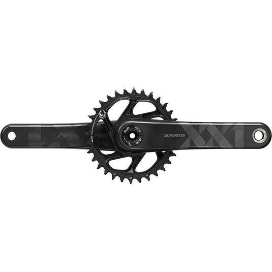 SRAM XX1 Eagle Carbon Fat Bike Crankset - 175mm, 12-Speed, 30t, Direct Mount, Dub Spindle Interface, for 190mm Rear Spacing, Black - RACKTRENDZ
