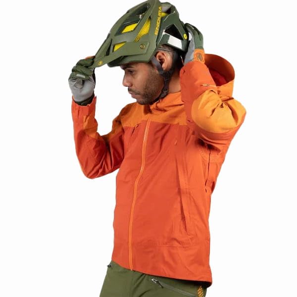 Load image into Gallery viewer, Endura Men&#39;s MT500 Waterproof Cycling Jacket II - Ultimate MTB Protection Harvest, Small - RACKTRENDZ
