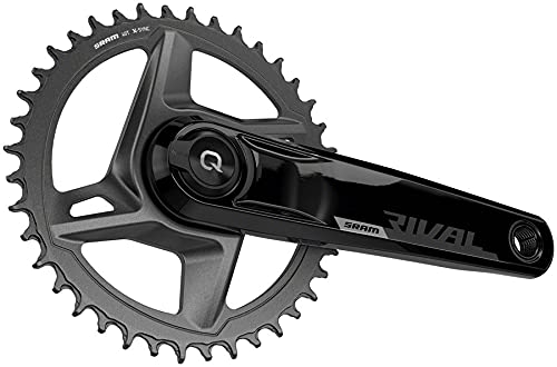 SRAM, Rival D1 Quarq Wide 1x, Power Meter Crankset, Speed: 12, Spindle: 28.99mm, 46, Dub, 170mm, Black, Road Disc - RACKTRENDZ