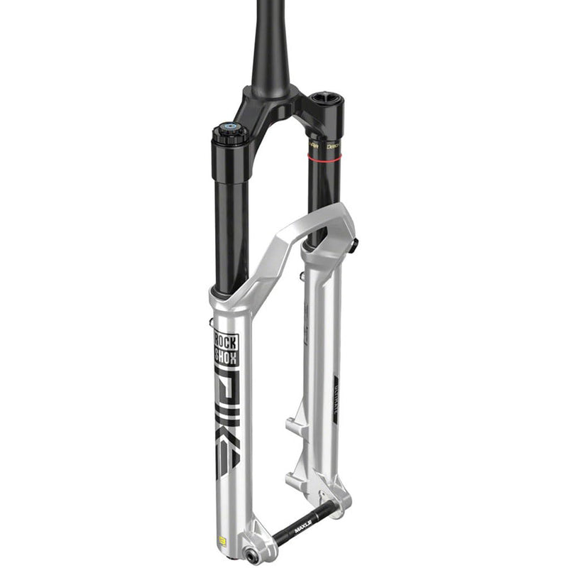 Chargez l&#39;image dans la visionneuse de la galerie, RockShox Pike Ultimate Charger 3 RC2 Suspension Fork - 27.5&quot;, 130 mm, 15 x 110 mm, 44 mm Offset, Silver, C1 - RACKTRENDZ
