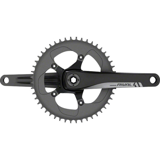 SRAM Rival 1 Crankset - 172.5mm, 10/11-Speed, 42t, 110 BCD, BB30/PF30 Spindle Interface, Black - RACKTRENDZ