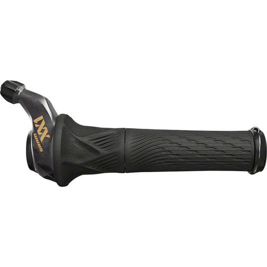 SRAM XX1 Eagle 12-Speed GripShift Shifter with Discrete Clamp, Black with Gold Logo - RACKTRENDZ