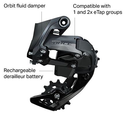 Load image into Gallery viewer, SRAM, Force eTap AXS D1, Rear Derailleur, Speed: 12, Cage: Short, Black Gloss, 33T Max - RACKTRENDZ
