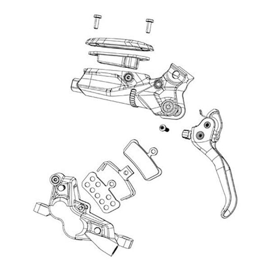 SRAM Corporation Europe Unisex - Adult Sram Brakes, Rainbow, One Size - RACKTRENDZ